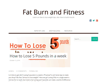 Tablet Screenshot of fatburnandfitness.com